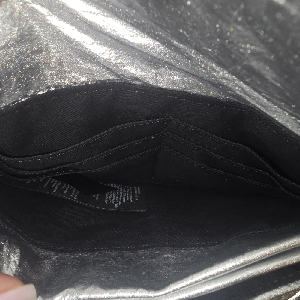 All Saints Silver Puffer Crossbody Bag - Picture 6 of 15